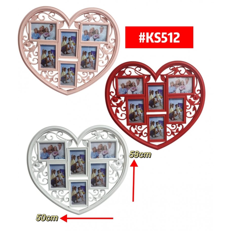 PORTARRETRATO 6 CORAZON #KS512 P.U