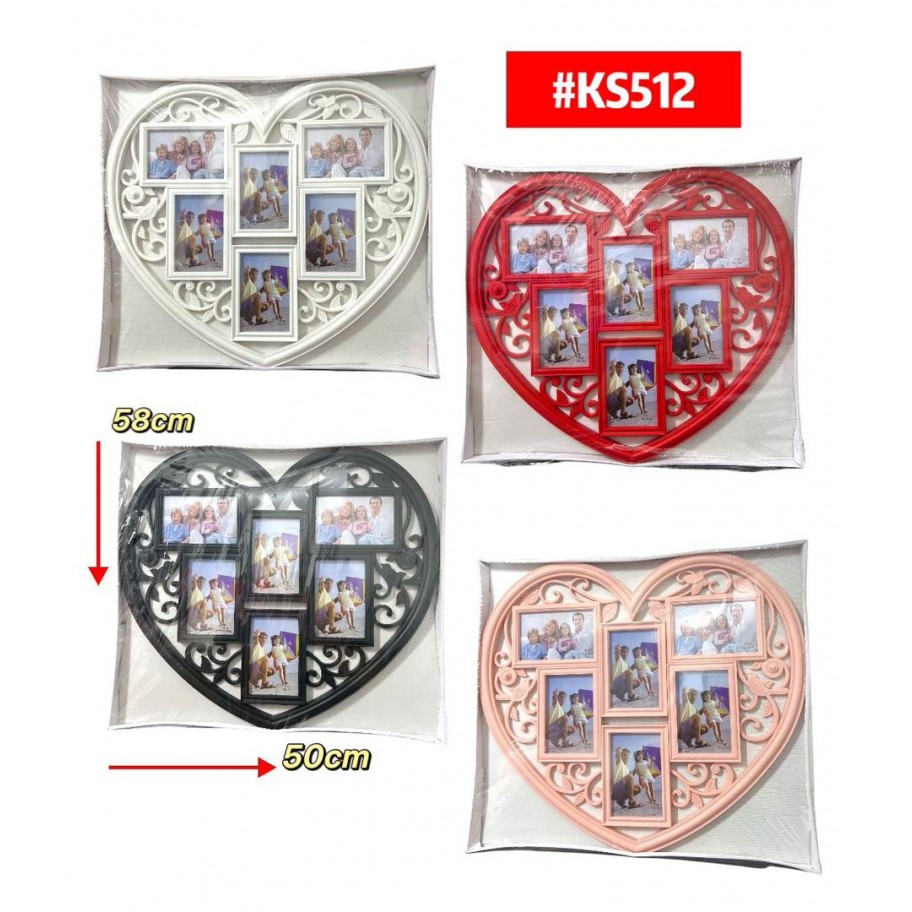 PORTARRETRATO 6 CORAZON #KS512 P.U