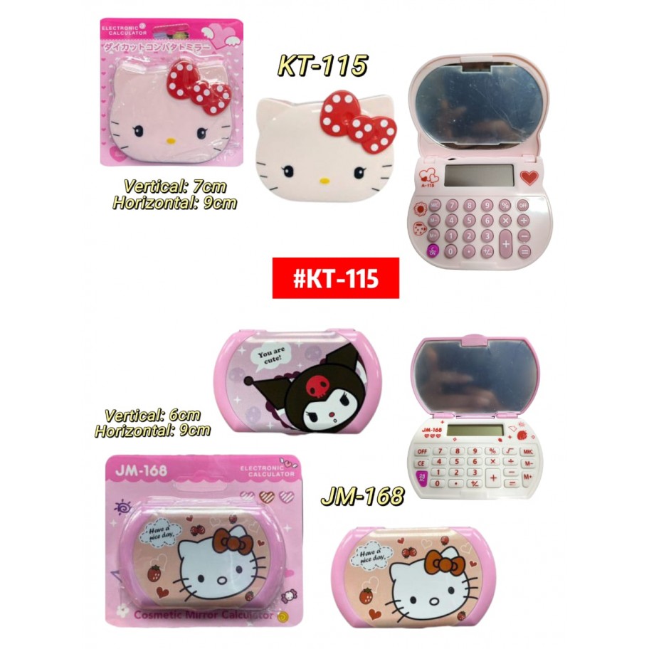 CALCULADORA CON ESPEJO HELLO KITTY #KT-115 P.U