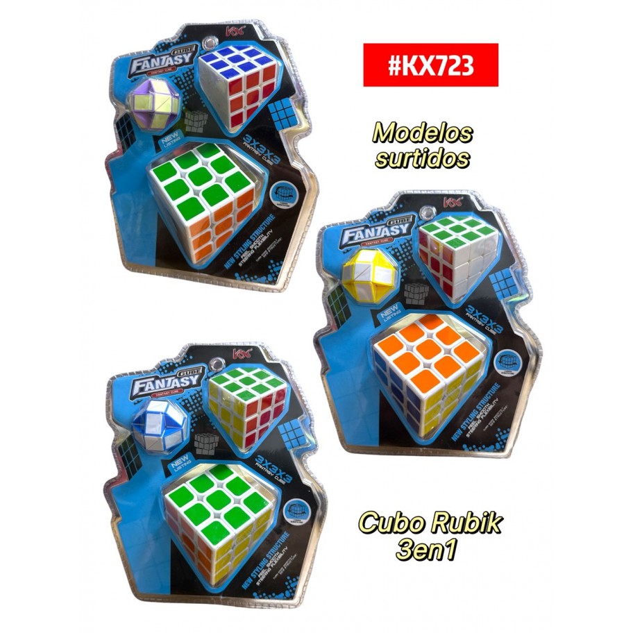 CUBO RUBIK 3en1 FANTASY #KX723