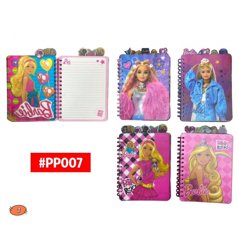 LIBRETA CON SEPARADORES BARBIE #PP007 P.U
