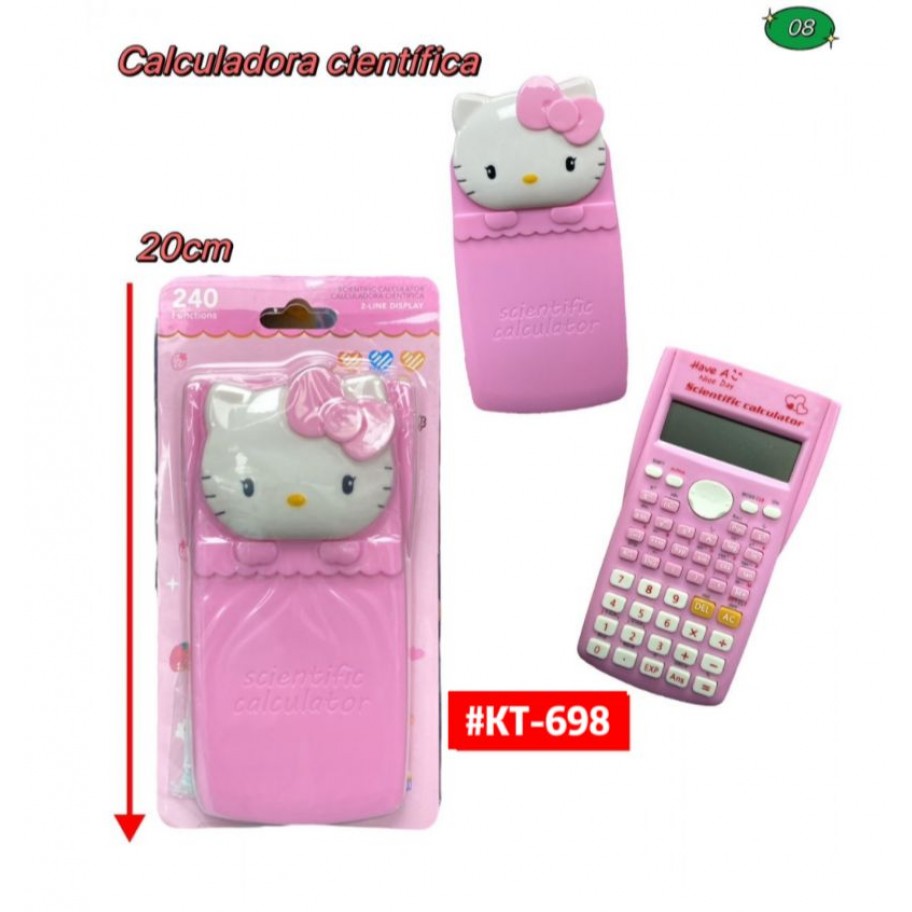 CALCULADORA CIENTIFICA HELLO KITTY #KT-698