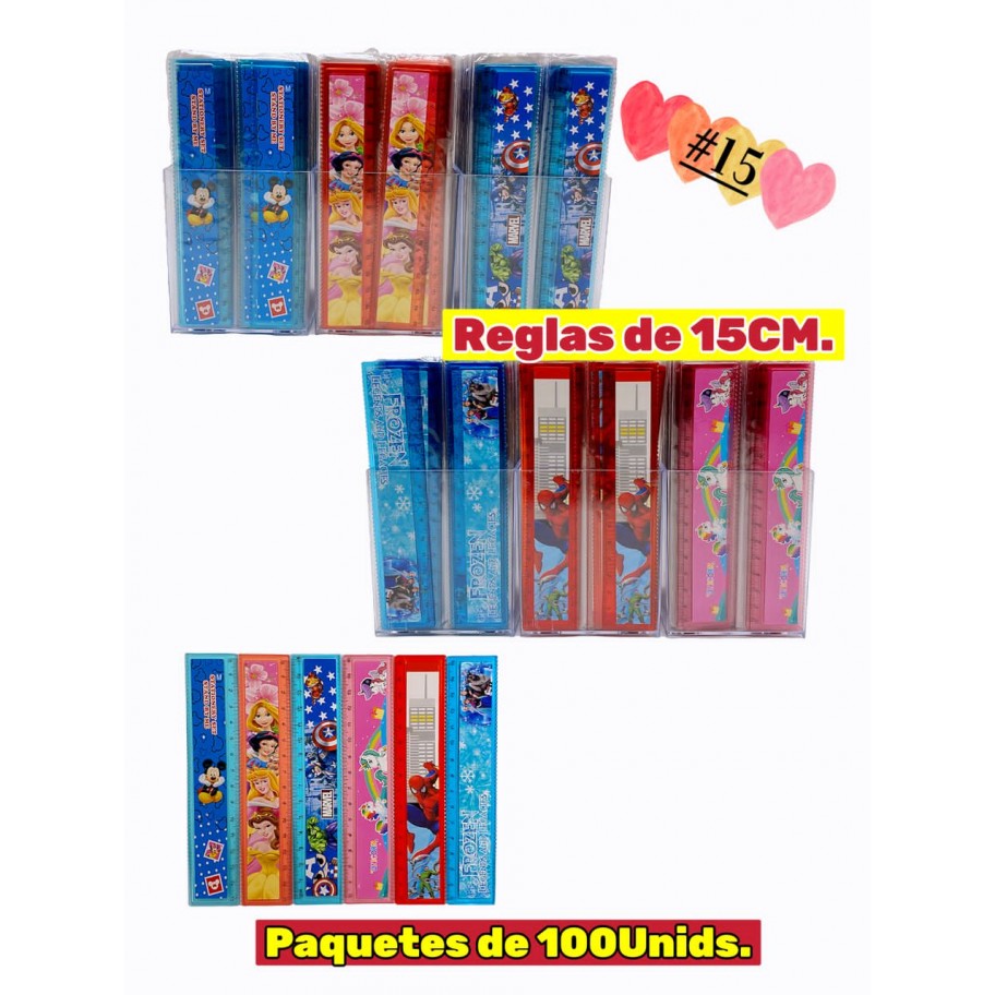 REGLA DE 15CM INFANTIL*100  #15