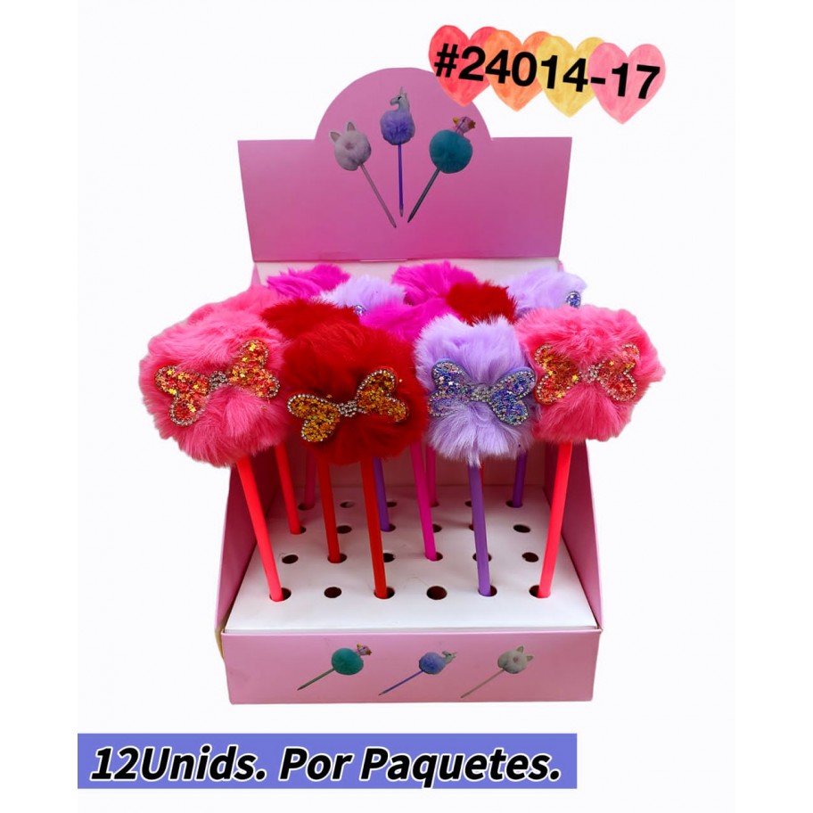 LAPICERO POMPON LAZO 12uds #24014-17