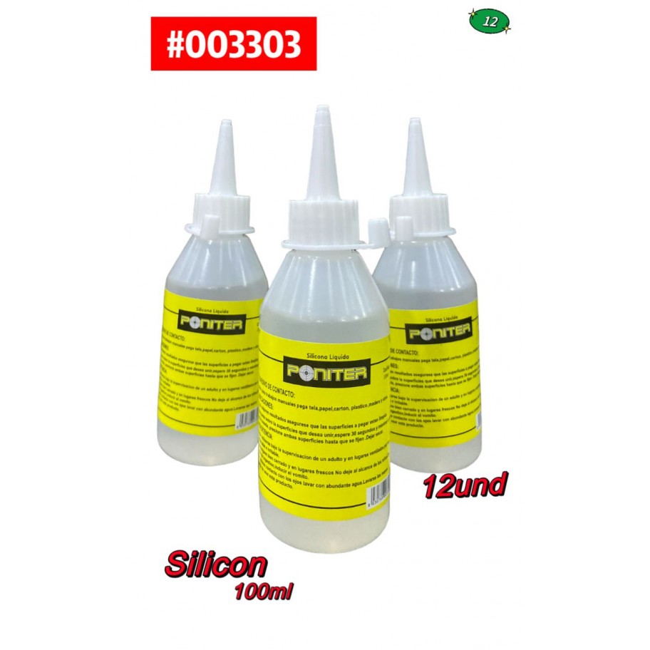 SILICON PONITER 100ml 12uds #003303