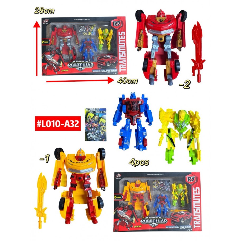 CARRITO TRANSFORMERS 4pcs #L010-A32 P.U