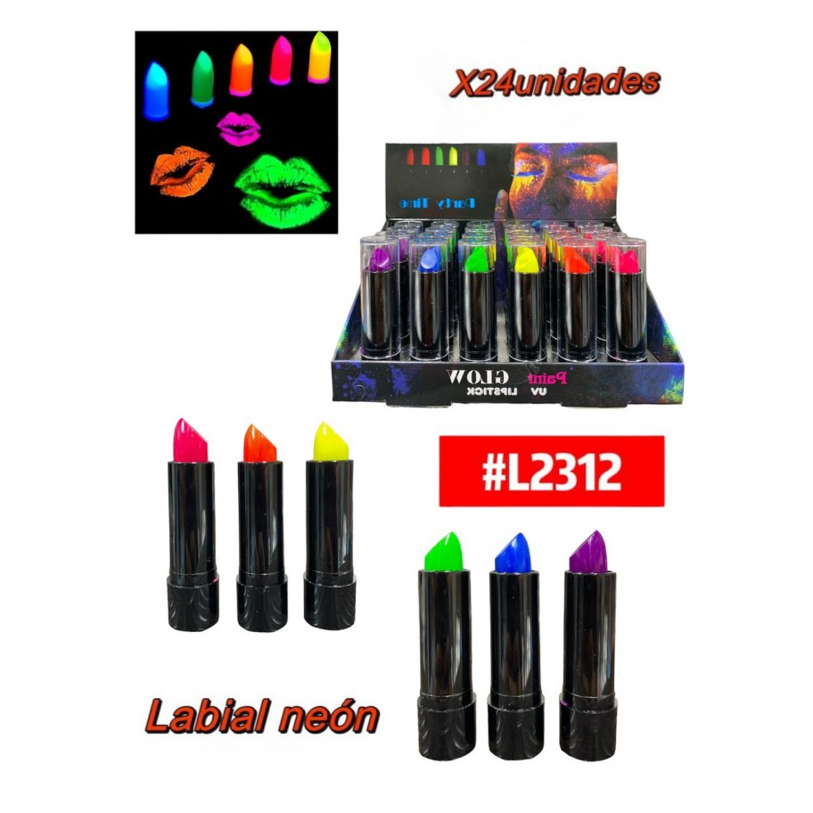 LABIALES NEON 24uds #L2312