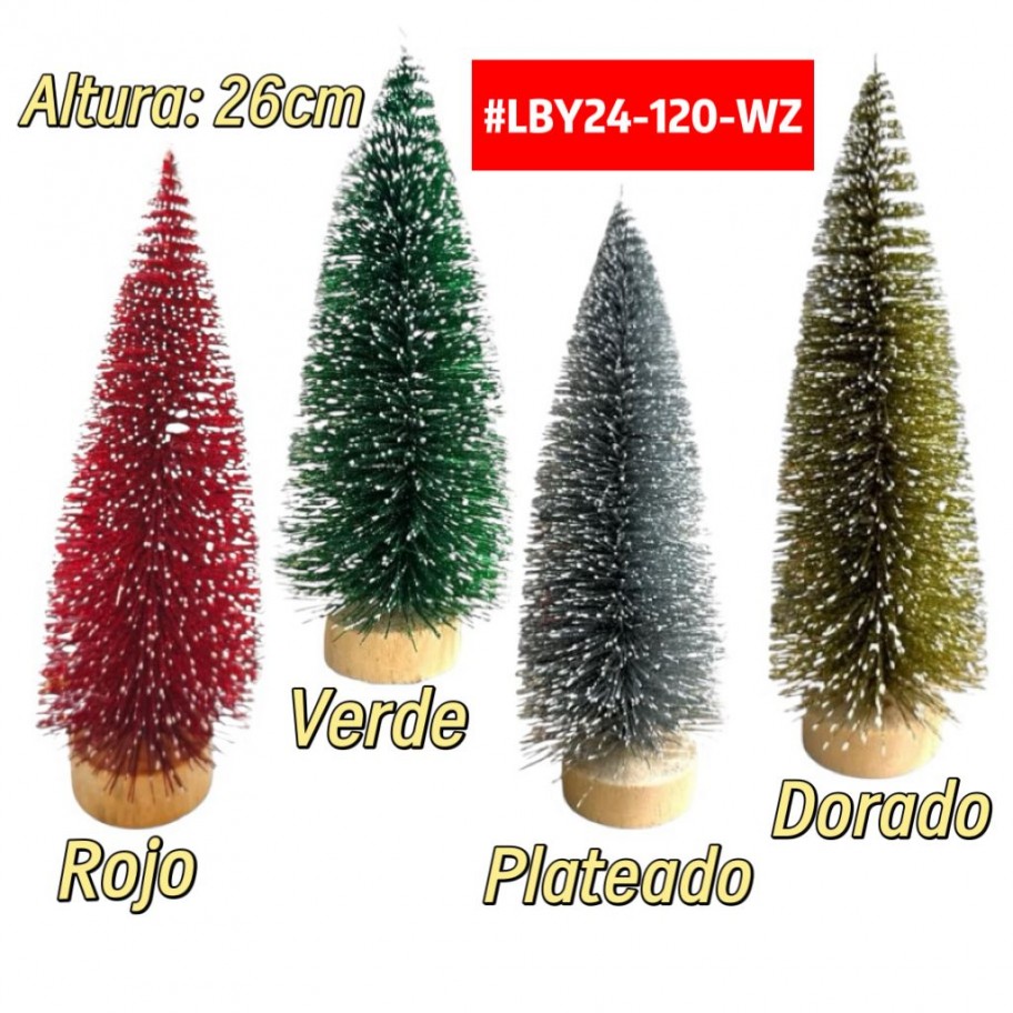 ARBOLITO ESCARCHADO 26cm #LBY24-120-WZ