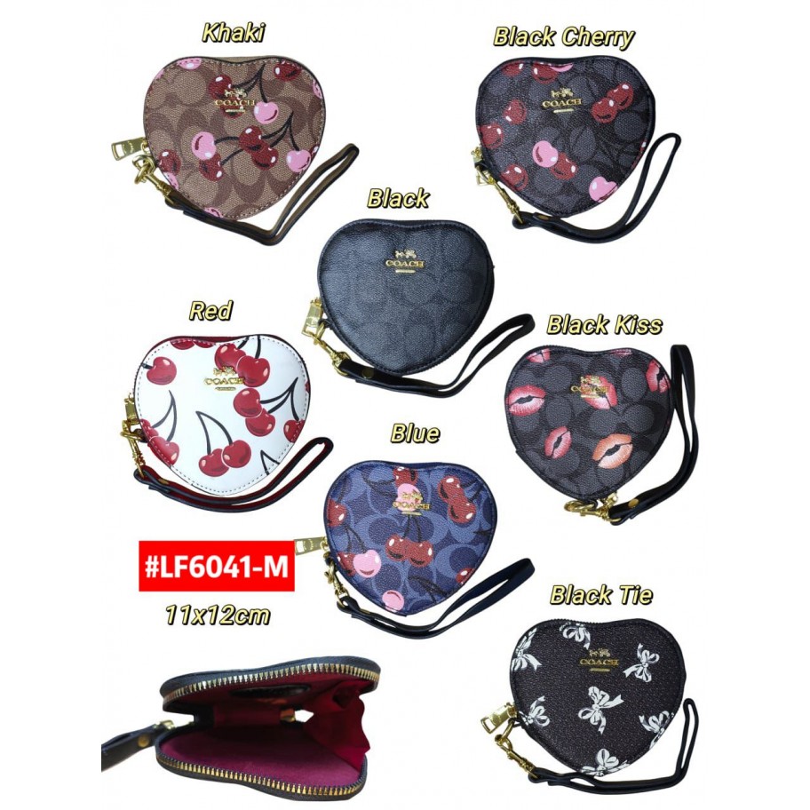 MONEDERO CORAZON COACH #LF6041-M