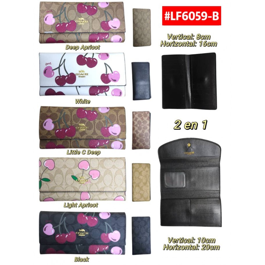 MONEDERO 2en1 COACH #LF6059-B 