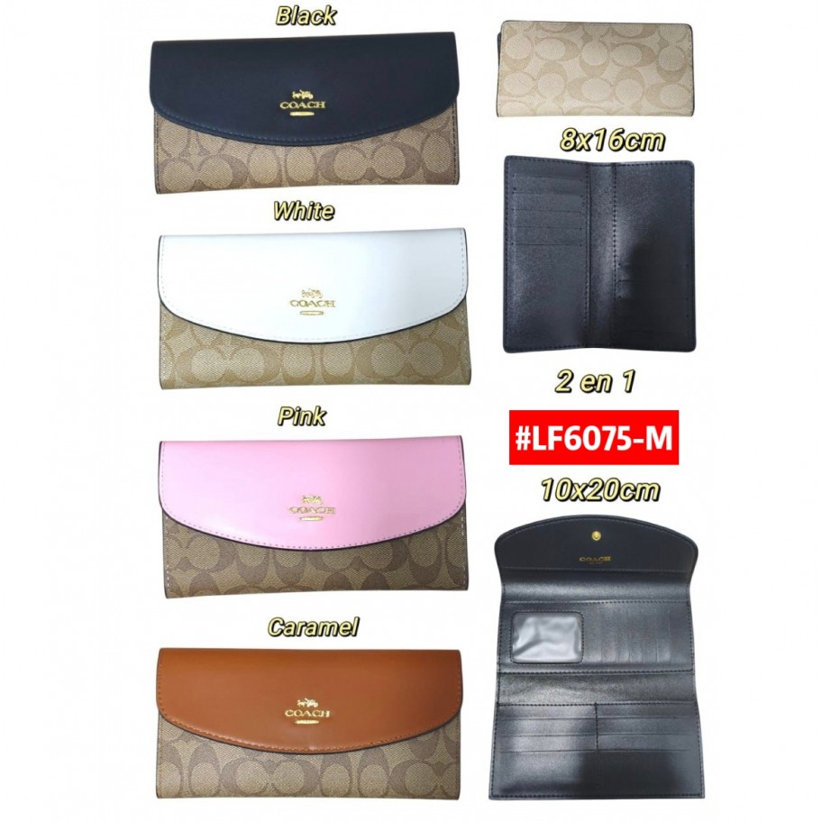 MONEDERO 2en1 COACH #LF6075-M
