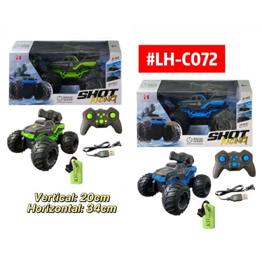 CARRITO AZUL CONTROL REMOTO LANZA AGUA #LH-C072 P.U