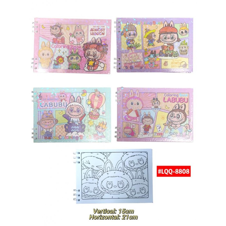CUADERNO PARA COLOREAR LABUBU #LQQ-8808