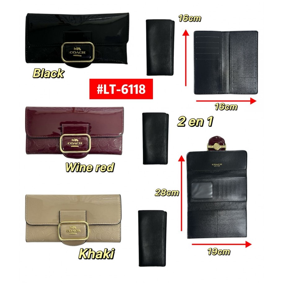 MONEDERO 2en1 COACH #LT-6118