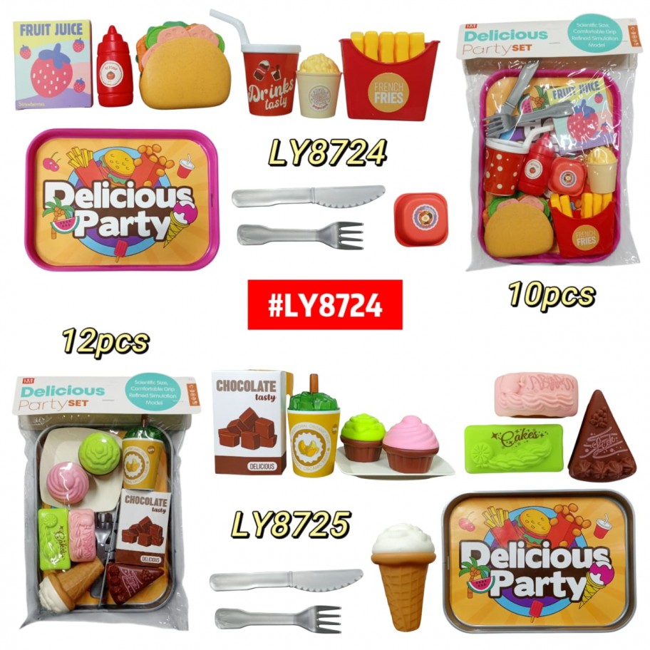 SET DE COMIDA POSTRE 10-12pcs #LY8724