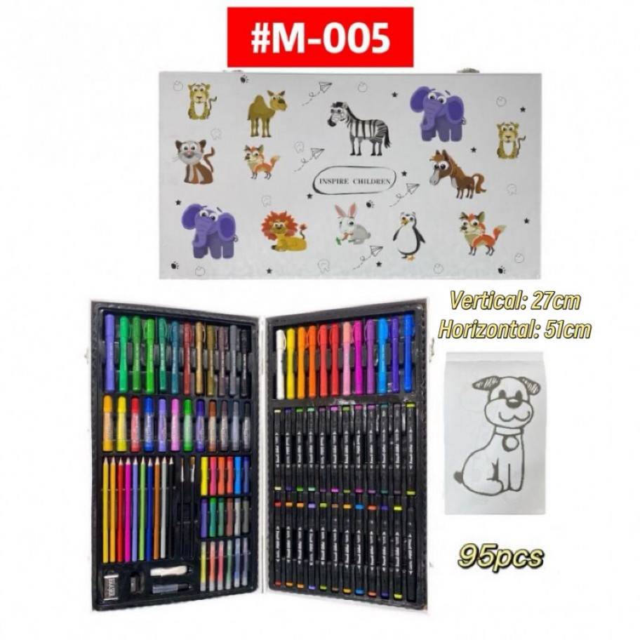 KIT ESCOLAR DE COLORES 95pcs #M-005