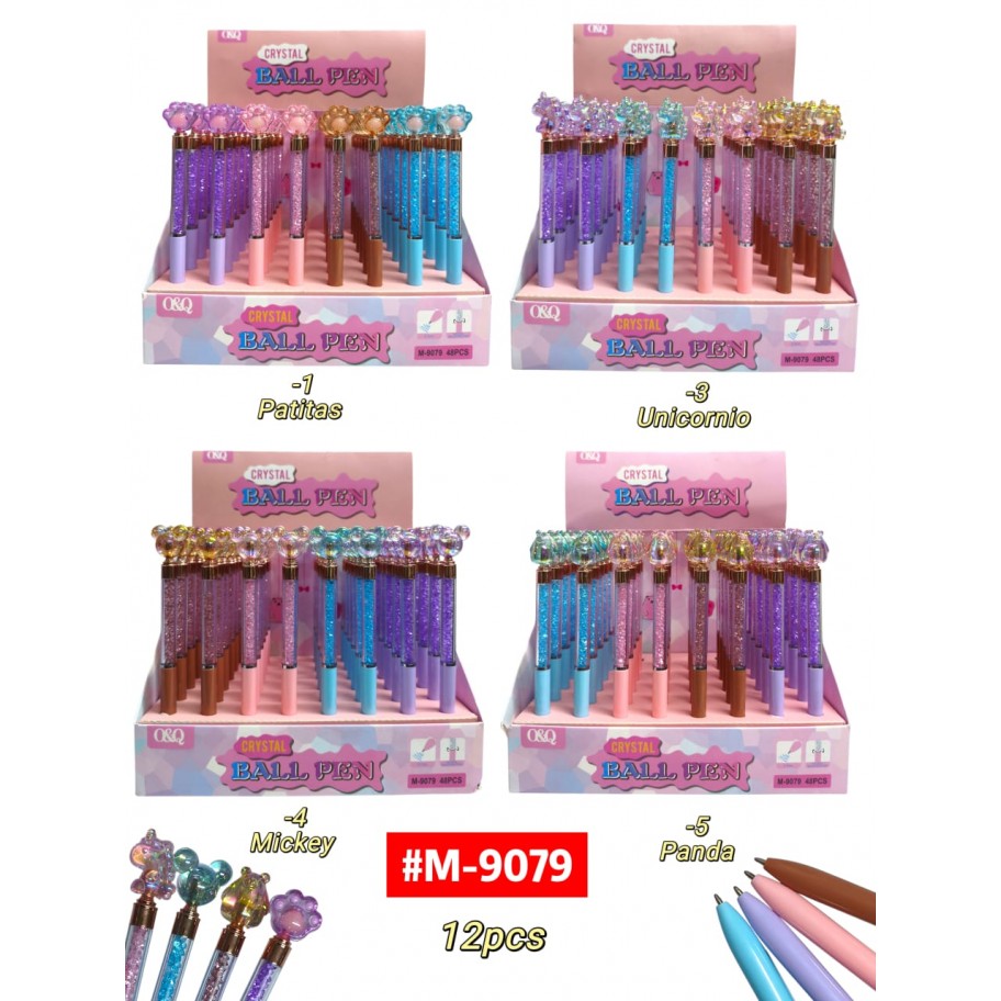 LAPICERO DIAMANTES 12uds #M-9079