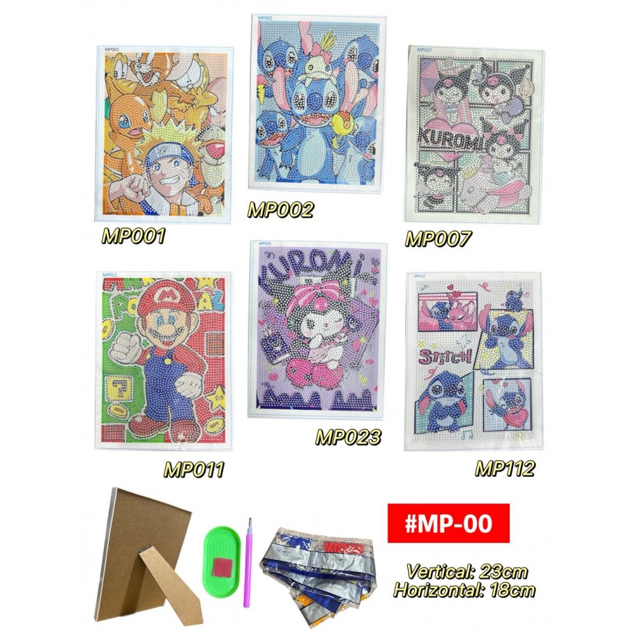PINTURA DIAMANTE INFANTIL 23x18cm #MP-00