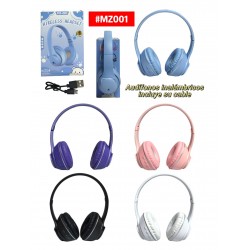 AUDIFONOS UNICOLOR GATO #MZ001
