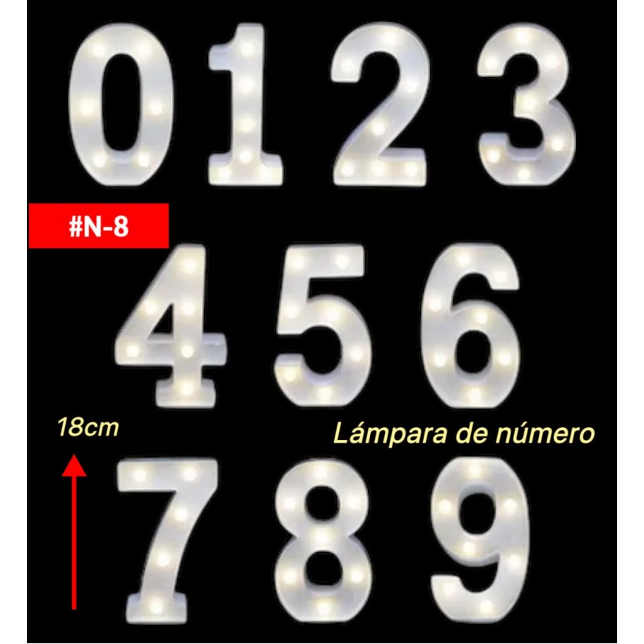 LAMPARA DE NUMERO #N-8