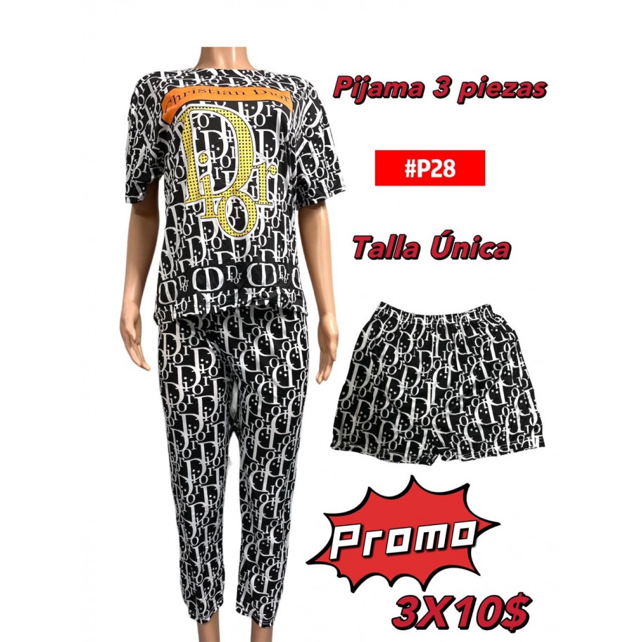 PIJAMA 3 PIEZAS *3 #P28 PROMO