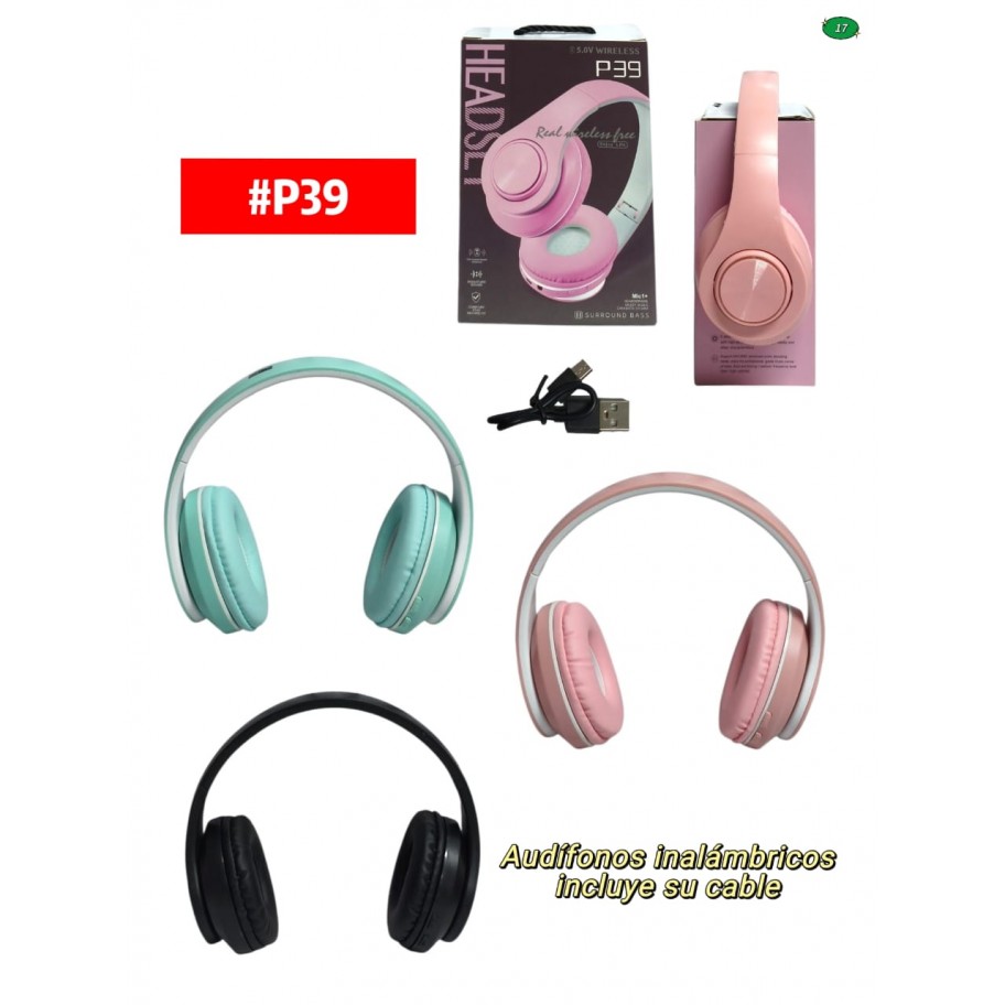 AUDIFONOS UNICOLOR #P39
