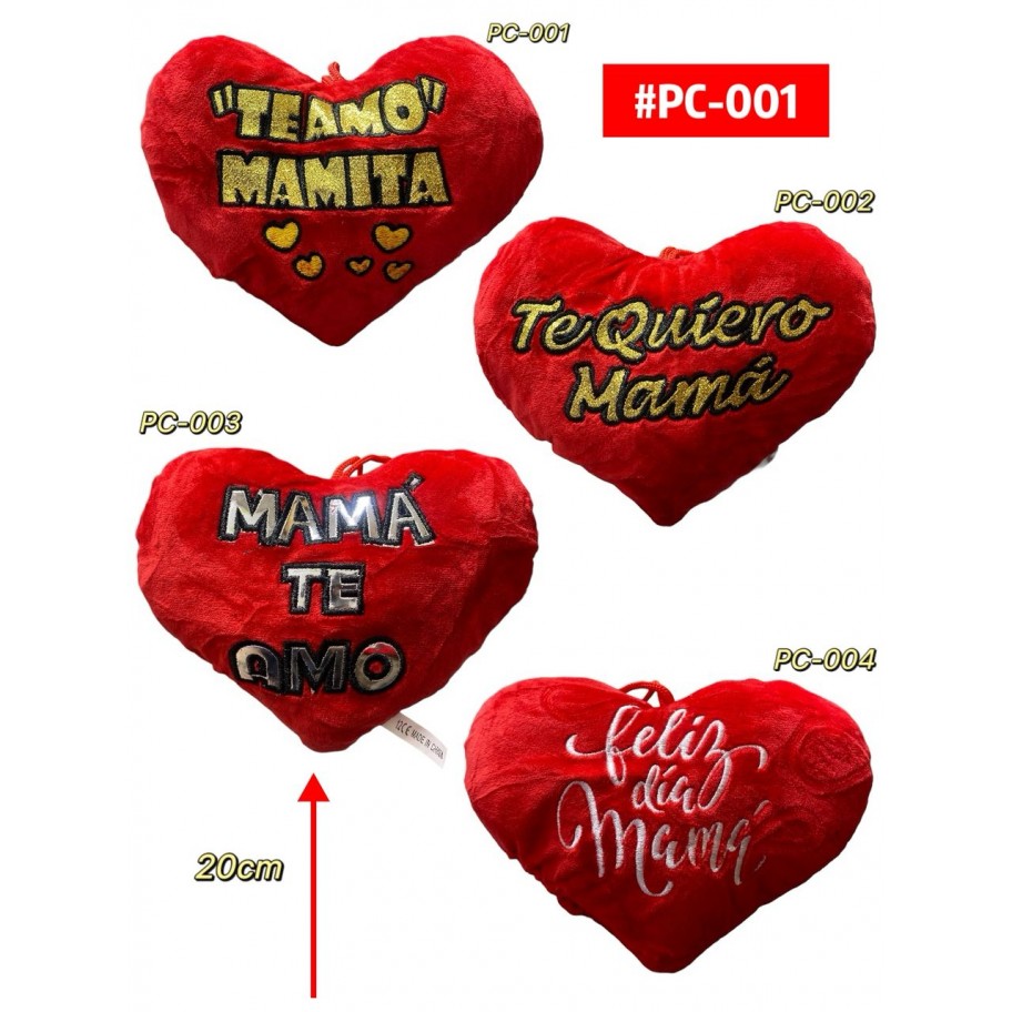 PELUCHE CORAZON 20CM #PC-001