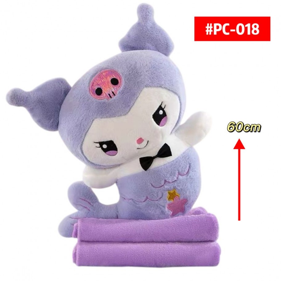 PELUCHE CON COBIJA KUROMI 60cm #PC-018 P.U