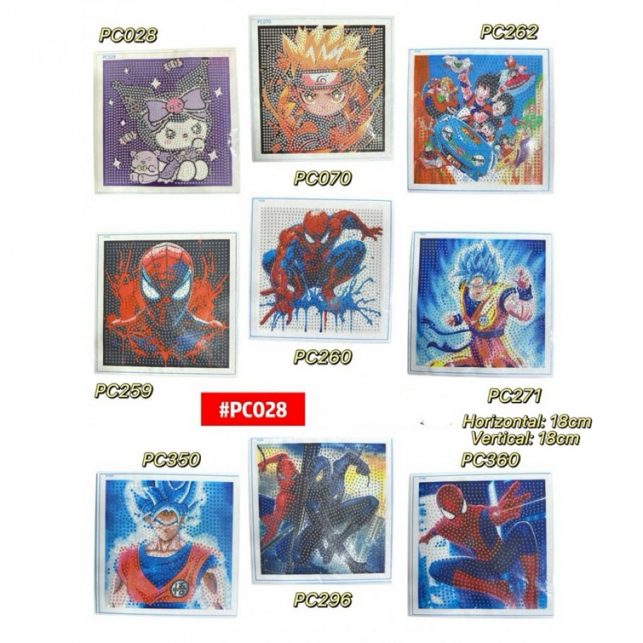 PINTURA DIAMANTE INFANTIL 18x18cm #PC028