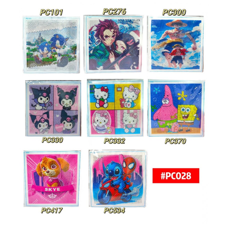 PINTURA DIAMANTE INFANTIL 18x18cm #PC028