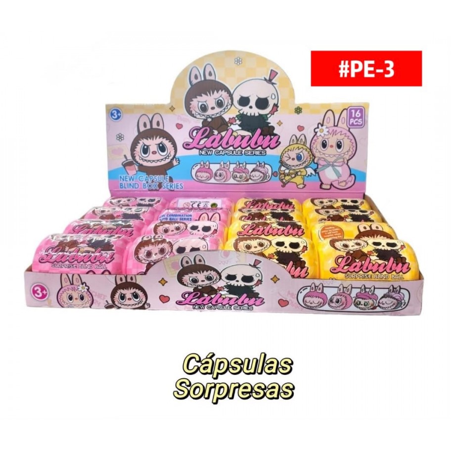 CAPSULAS SORPRESA LABUBU #PE-3 P.U