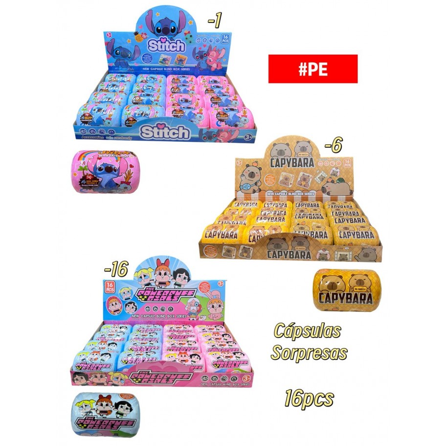 CAPSULAS SORPRESA 16pcs #PE