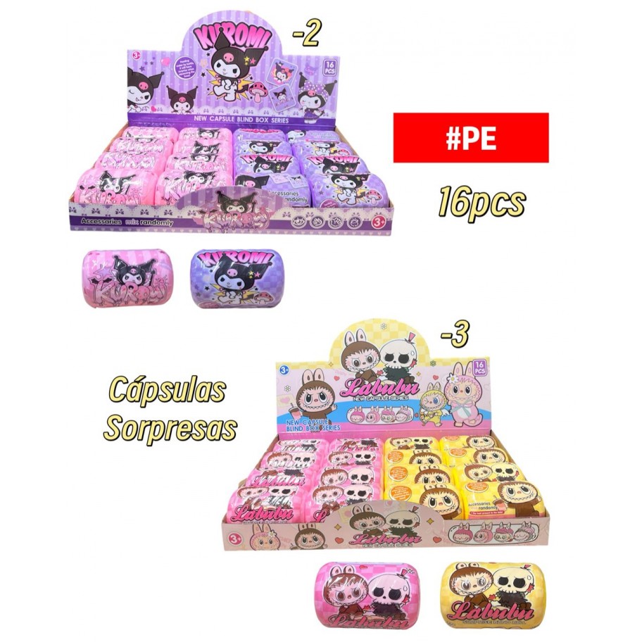 CAPSULAS SORPRESA 16pcs #PE