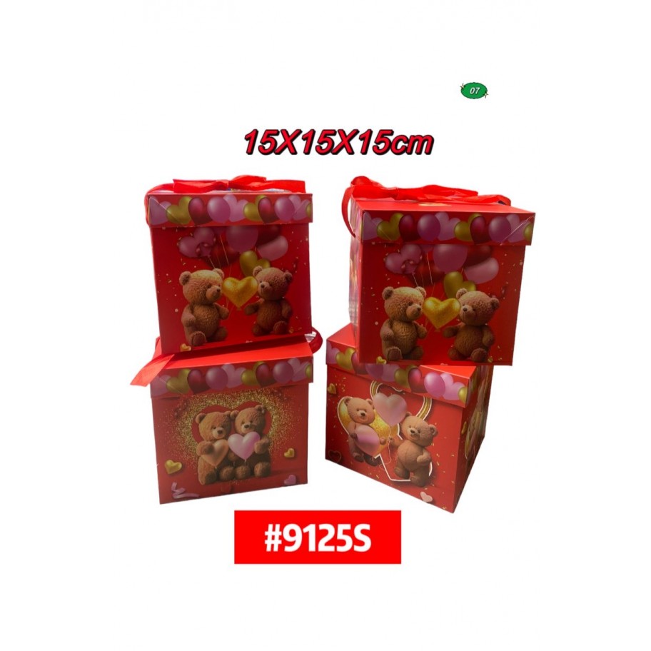 CAJAS PEQUEÑAS DE REGALO OSO 12uds #D9125S