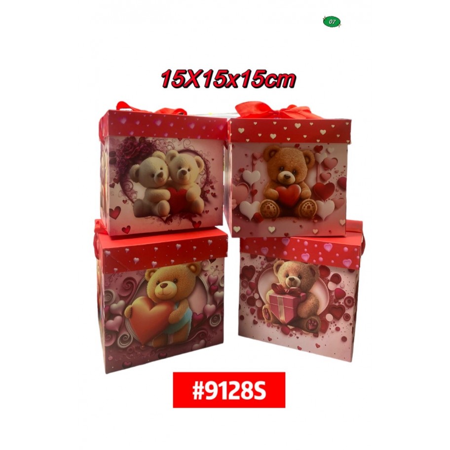 CAJAS PEQUEÑAS DE REGALO OSO 12uds #D9128S