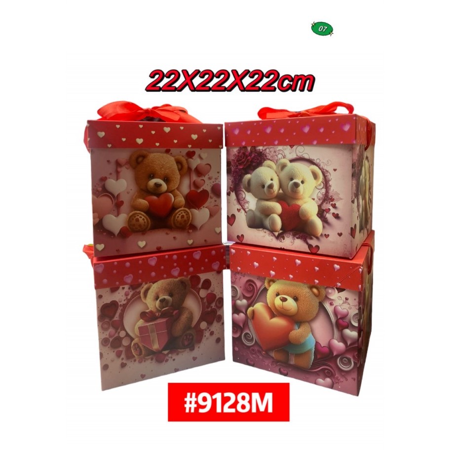 CAJAS MEDIANAS DE REGALO OSO 12uds #D9128M