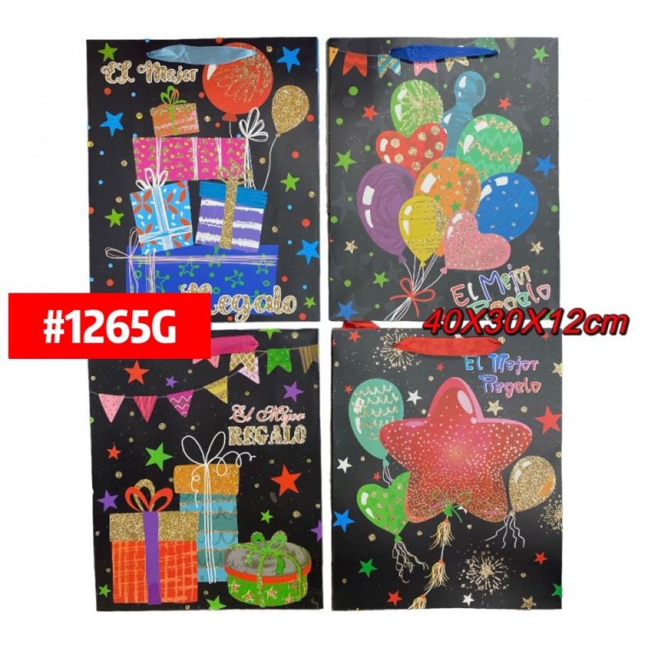 BOLSAS GRANDES DE REGALO 12uds #D1265G