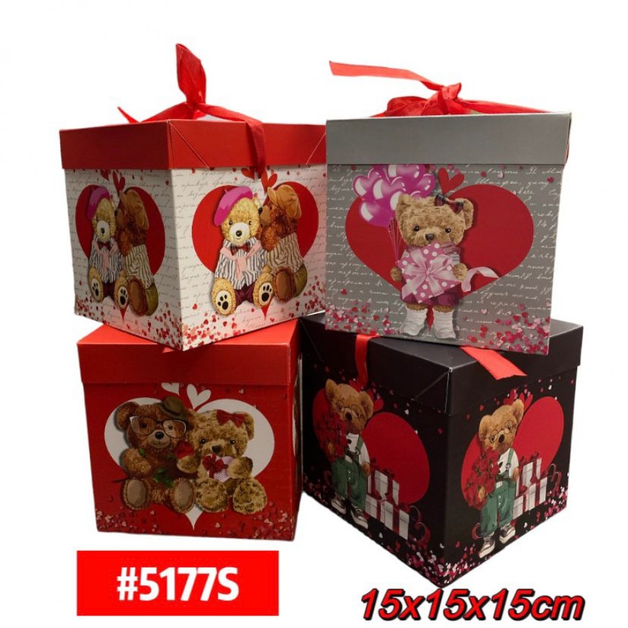 CAJAS PEQUEÑAS DE REGALO OSO 12uds #D5177S