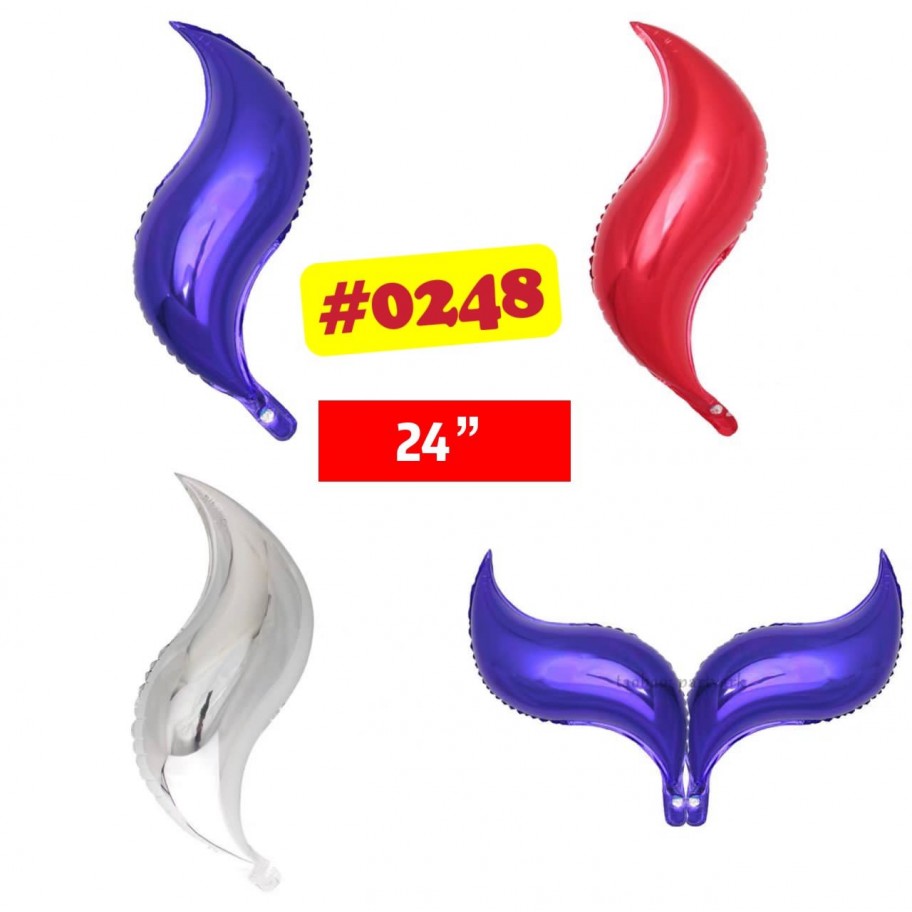 GLOBO FOIL COLA DE SIRENA 24" #0248 GRANEL P.U