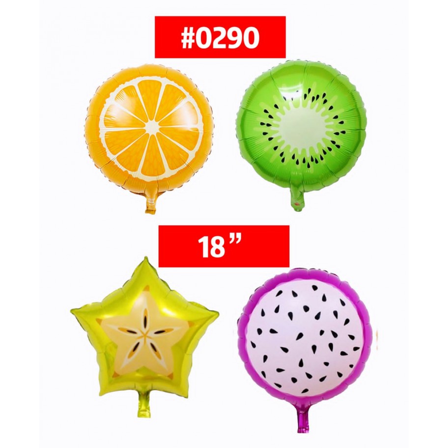 GLOBO FOIL FRUTA 18" #0290 GRANEL 