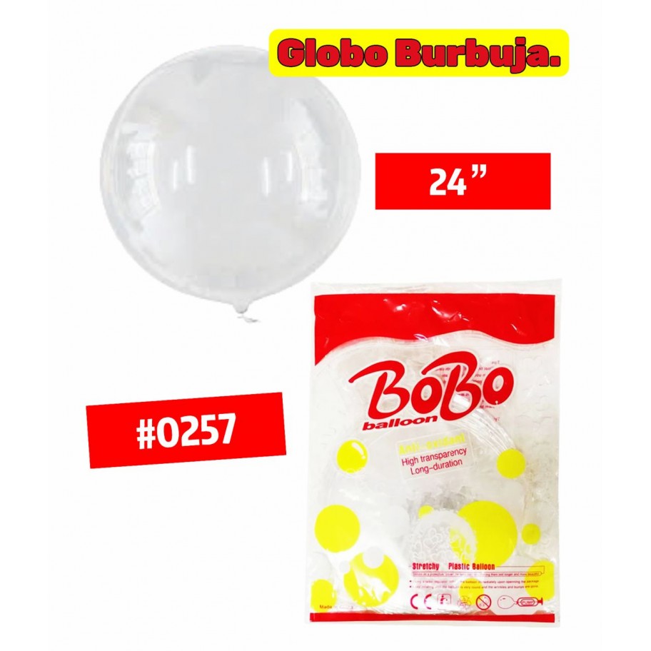 GLOBOS BURBUJA  24" #0257