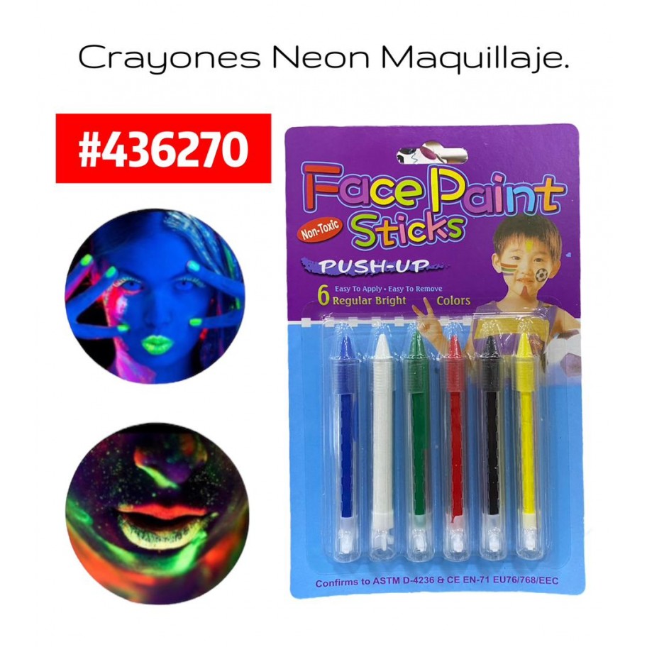 CRAYONES NEON 6uds #436270