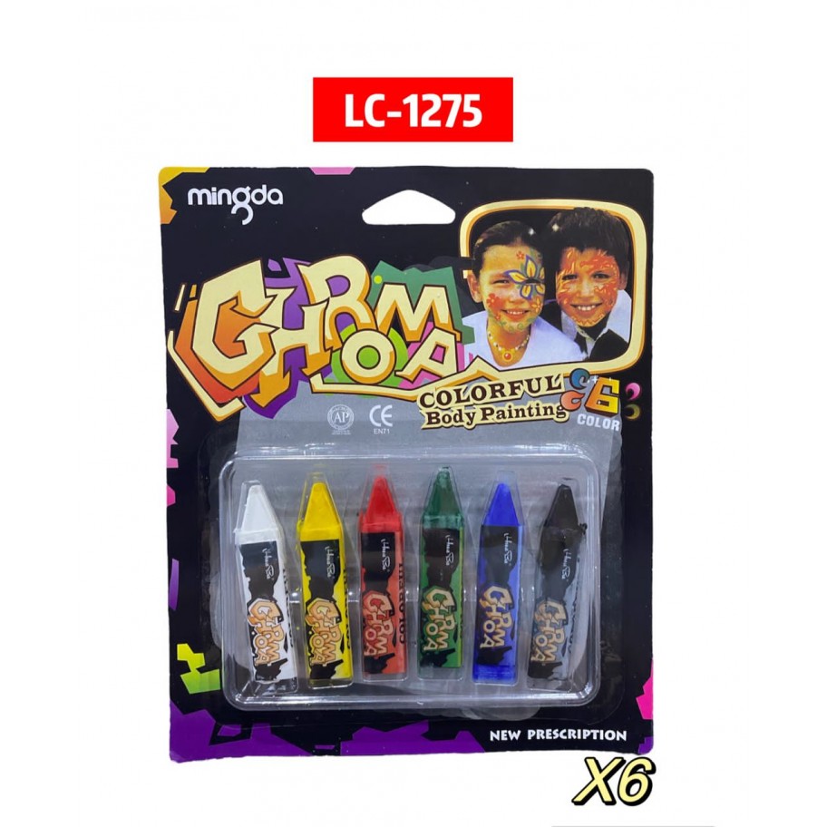 PINTA CARITAS 6 COLORES #LC-1275