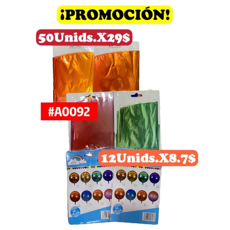 GLOBO ESFERA TORNASOL 4D 24" *12 #D0092 PROMOCION