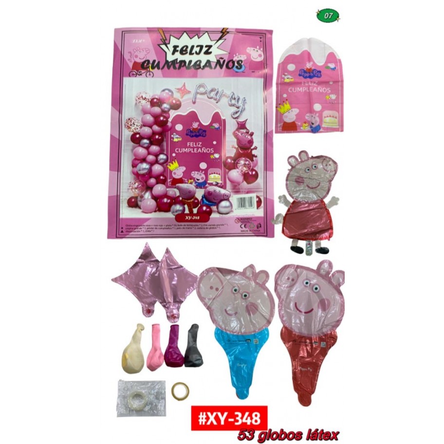 SET DE GLOBOS PEPPA PIG #XY-348