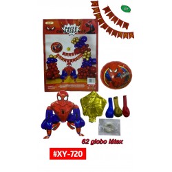SET DE GLOBOS SPIDERMAN #XY-720