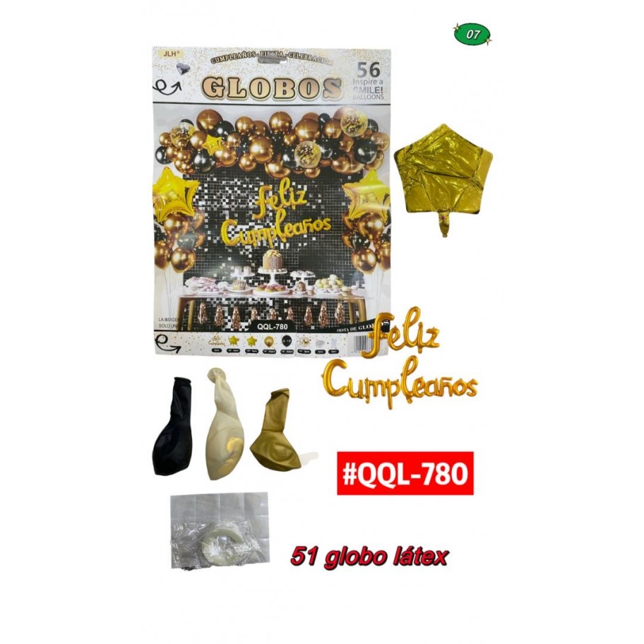 SET DE GLOBOS #QQL-780