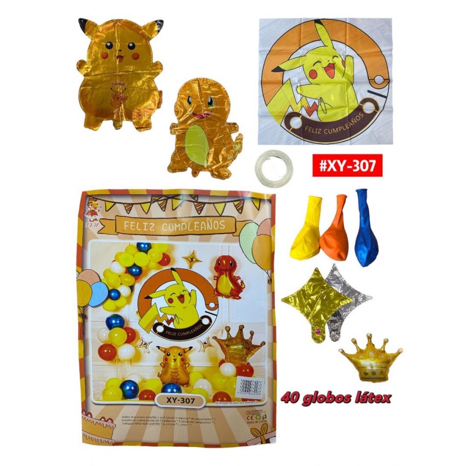 SET DE GLOBOS POKEMON #XY-307