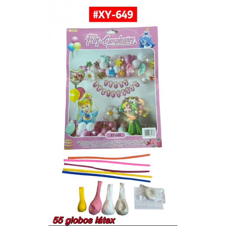SET DE GLOBOS LA CENICIENTA #XY-649