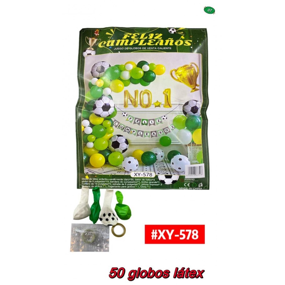 SET DE GLOBOS FUTBOL #XY-578